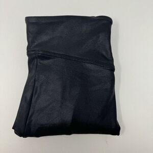 Spanx Women's Black Faux Leather Stretch Leggings Size Small‎